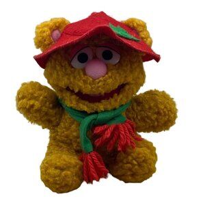 Baby Fozzie Bear Plush Muppets Stuffed‎ Toy Jim Henson Vintage 1987 7" Tall